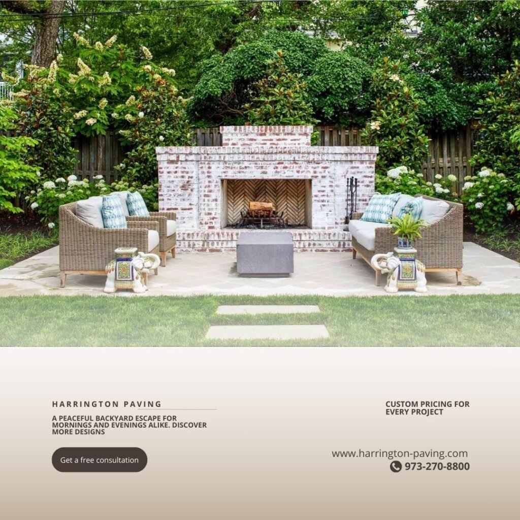 modern paver patio design